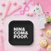 NIN & COM & POOP. PAPIEREN BORDJE (Feest)