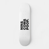 NIN & COM & POOP. PERSOONLIJK SKATEBOARD (Voorkant)