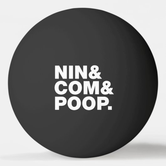 NIN & COM & POOP. PINGPONG BALL (Achterkant)