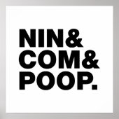 NIN & COM & POOP. POSTER (Voorkant)