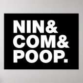 NIN & COM & POOP. POSTER (Voorkant)