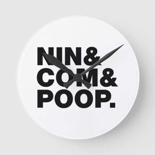 NIN & COM & POOP. RONDE KLOK (Voorkant)