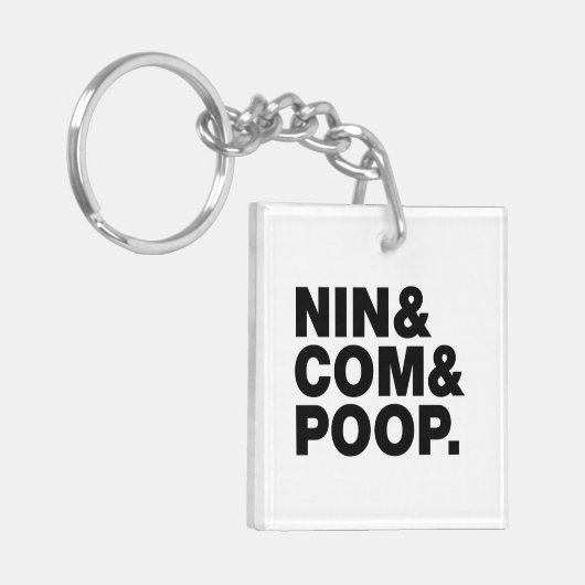 NIN & COM & POOP. SLEUTELHANGER (Voorkant Links)