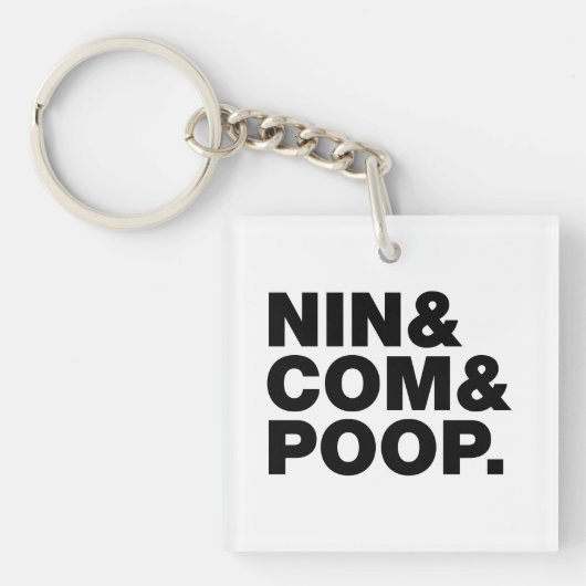 NIN & COM & POOP. SLEUTELHANGER (Voorkant)