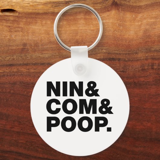 NIN & COM & POOP. SLEUTELHANGER (Voorkant)