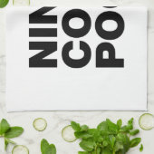 NIN & COM & POOP. THEEDOEK (Gevouwen)