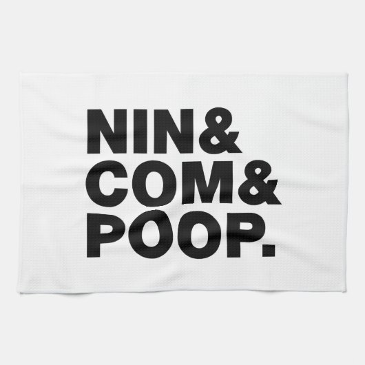 NIN & COM & POOP. THEEDOEK (Horizontaal)
