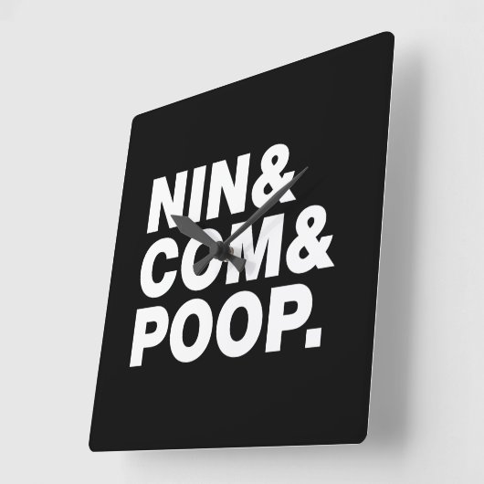 NIN & COM & POOP. VIERKANTE KLOK (Hoek)
