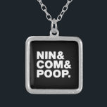 NIN & COM & POOP. ZILVER VERGULDEN KETTING<br><div class="desc">NINCOMPOOP! Wereldbol Trotters is gespecialiseerd in idiosyncratische beelden van rond het wereldbol. Hier vindt u unieke Wenskaarten,  Briefkaarten,  Posters,  Muismatten en meer.</div>