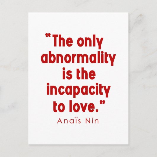 Nin on Abnormality Briefkaart (Voorkant)