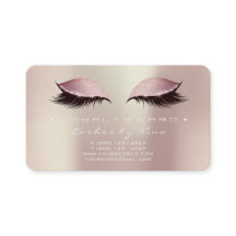 Nina 2 Loyalty Kaart 6 Beauty Lashes Roos Pink Gol