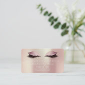 Nina 2 Loyalty Kaart 6 Beauty Lashes Roos Pink Gol (Staand voorkant)