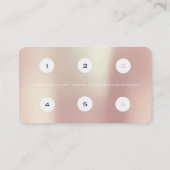 Nina 2 Loyalty Kaart 6 Beauty Lashes Roos Pink Gol (Achterkant)