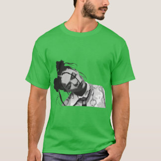 Nina Chuba Vector Art Serene and Edgy Monochrome C T-shirt