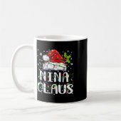 Nina Claus Kerstman Hoed Matching Familie Xma Koffiemok (Links)