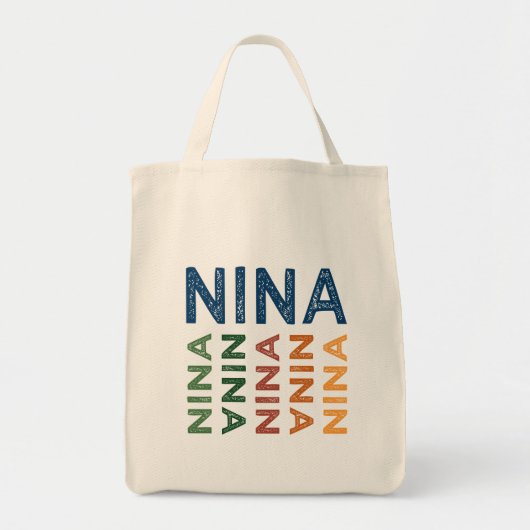 Nina Cute Colorful Tote Bag (Voorkant)