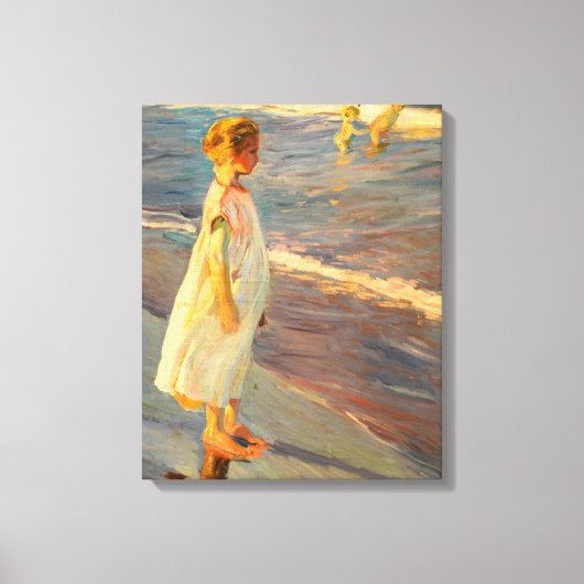 Niña door Joacquin Sorolla Canvas Afdruk (Voorkant)