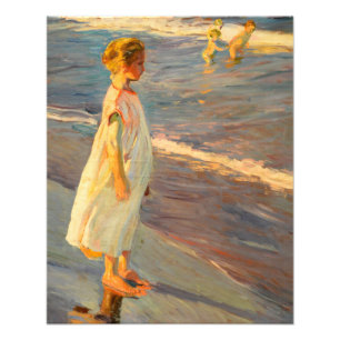 Niña door Joacquin Sorolla Foto Afdruk