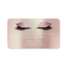 Nina Loyalty Kaart 6 Beauty Lashes Roos Pink Gold