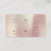 Nina Loyalty Kaart 6 Beauty Lashes Roos Pink Gold (Achterkant)