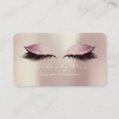 Nina Makeup Eyebrow Lashes Glitter Pink Luxury Visitekaartje (Voorkant)