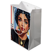 Nina medium geschenktas cadeauzakje (Achterkant Gekanteld)