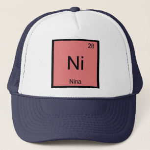 Nina Naam Chemie Element Periodiek Systeem Trucker Pet