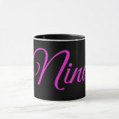 Nina, naam met roze rozen, mok (Midden)