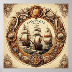 Nina - Pinta - Santa Maria - Aportugra Portugal 03 Poster