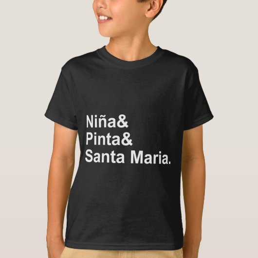 Nina Pinta Santa Maria | Christoffel Columbus Ship T-shirt (Voorkant)
