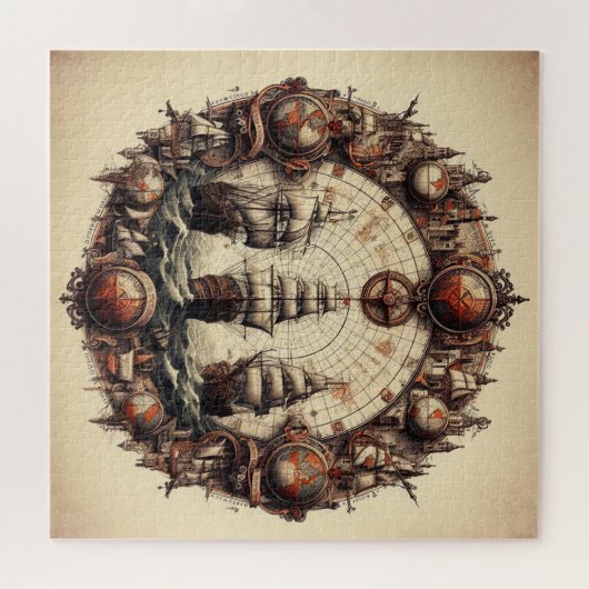 Nina - Pinta - Santa Maria - Christopher Columbus Legpuzzel (Horizontaal)