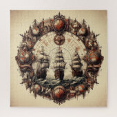 Nina - Pinta - Santa Maria - Christopher Columbus Legpuzzel (Verticaal)