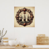 Nina - Pinta - Santa Maria - Christopher Columbus Poster (Keuken)