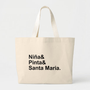 Nina Pinta Santa Maria   Schip van Christoffel Col Grote Tote Bag