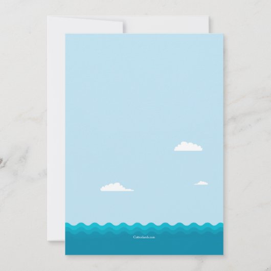 Niña, Pita en Santa Maria Uitnodiging (Achterkant)