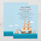 Niña, Pita en Santa Maria Uitnodiging (Voorkant / Achterkant)