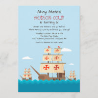 Niña, Pita en Santa Maria Uitnodiging