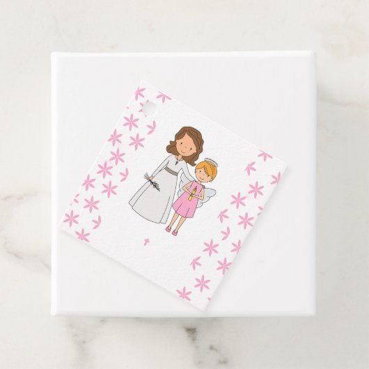 Niña Primera Comunión Flores Bedankjes Labels (In situ)