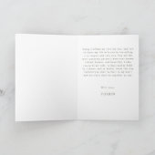 NINA Sage Green Boho Zijn Wedding Vow Book Kaart (Binnen)