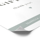 NINA Sage Green Modern Cards and Gifts Sign Poster (Hoek)