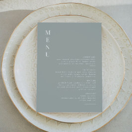 NINA | Sage Green Modern Minimalist Boho Menu Kaart