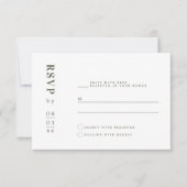 NINA Sage Groene Minimalistische Boheemse RSVP-kaa Kaart (Voorkant)