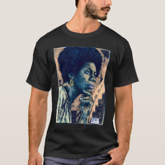 Nina Simone, door Maximiliano Lopez Barrios T-shirt