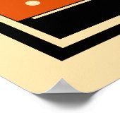 Nina Simone Oranje Poster (Hoek)