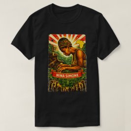 Nina Simone Revolutionair Portret T-Shirt – jazz