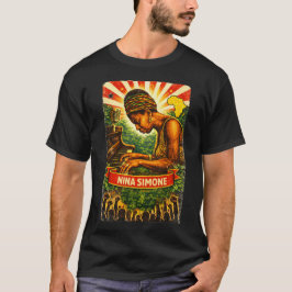 Nina Simone Revolutionair Portret T-Shirt – jazz