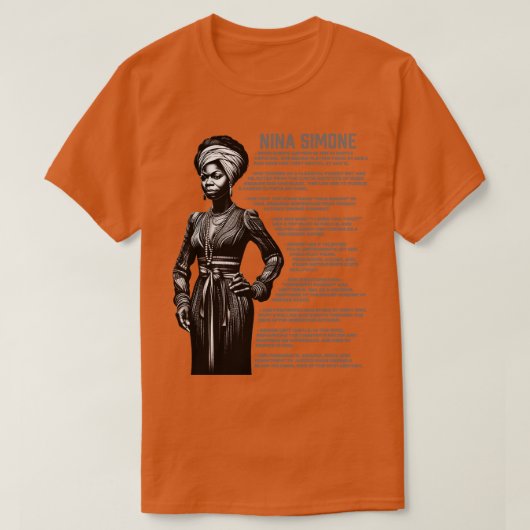 Nina Simone T-shirt (Design voorkant)