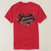 Nina Simone VIGNETTE KLEUR T-shirt (Design voorkant)