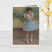 Niña soniando que es un bailarina kaart (Gele Bloem)