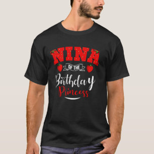Nina van de verjaardagsprinses Aardbeienthema Bda T-shirt